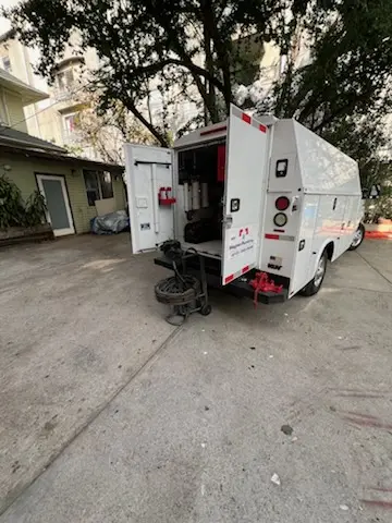 Magnet Plumbing service vehicle on-site for Water Heater Repair in Viera East